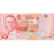 (148) ** PNew (PN74) Belize - 5 Dollars (2025)